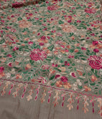 Pashmina Shawl Full Size | Kashmiri Embroidery | Dark Skin